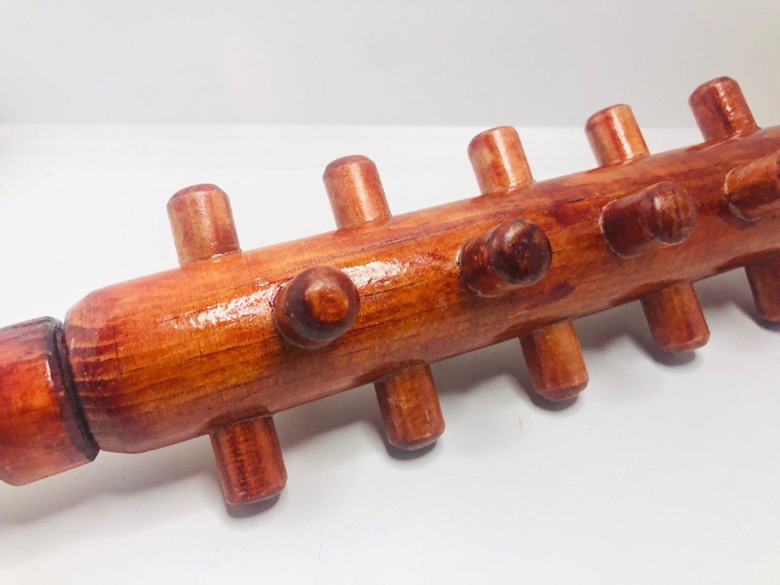 Two handmade Wooden acupunture massage rollers 17”