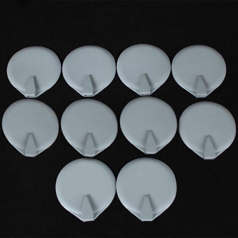10 Pieces 9.5cm Rubber Round Replace Electrode Pads For Microcurrent Machine
