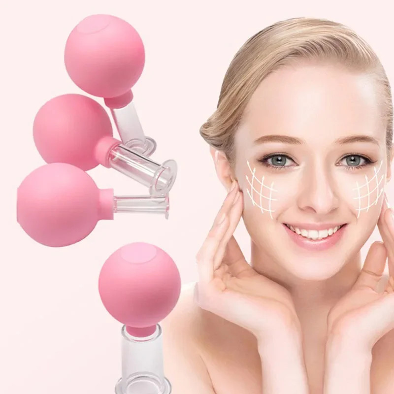 Slimming Face Sucker Suction Cup Vacuum Cupping Jar Cellulite Massager for Beaut