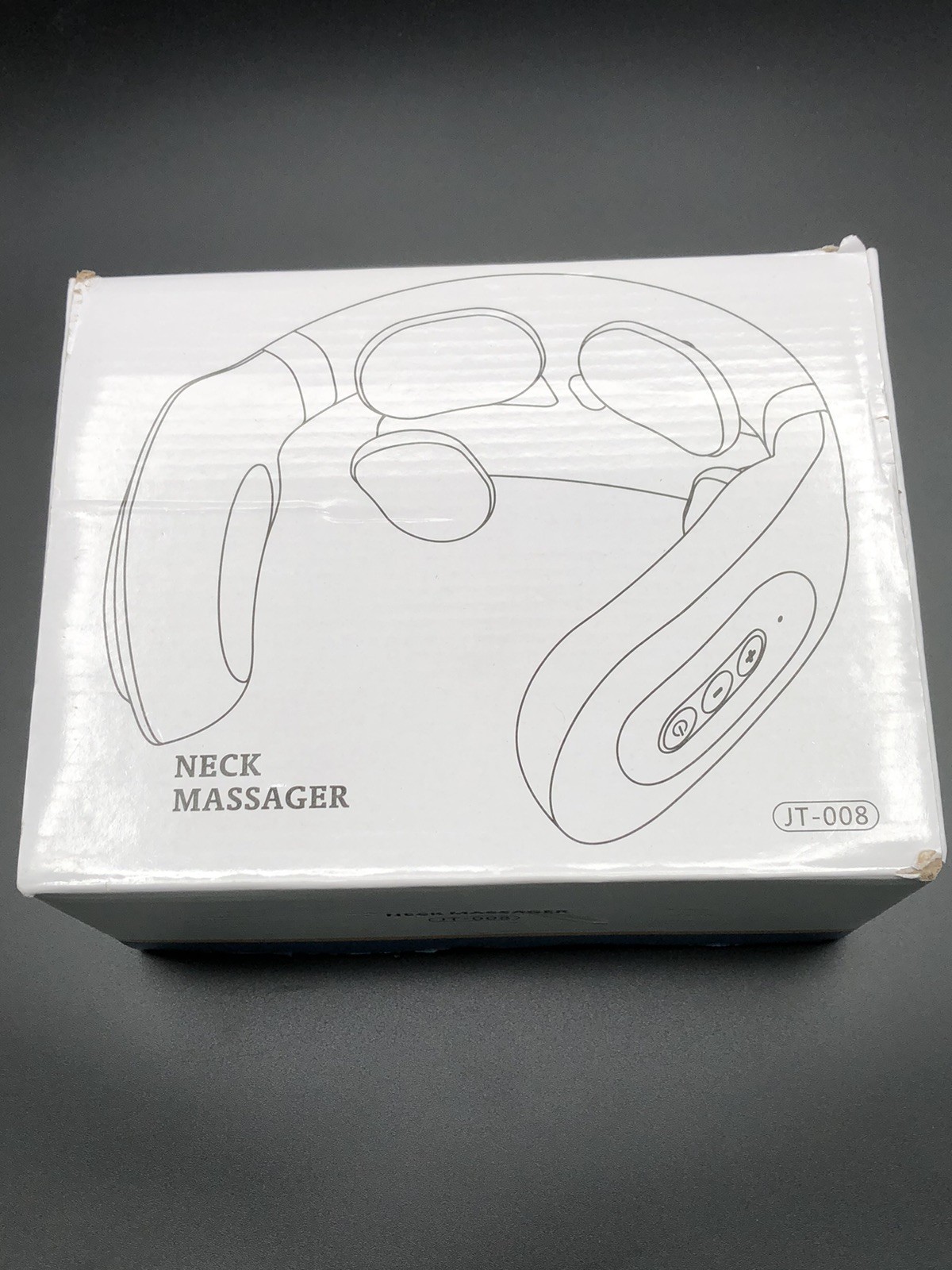 New In Box Smart Neck Cervical Massager JT-008 White Pain Relief Vibrating
