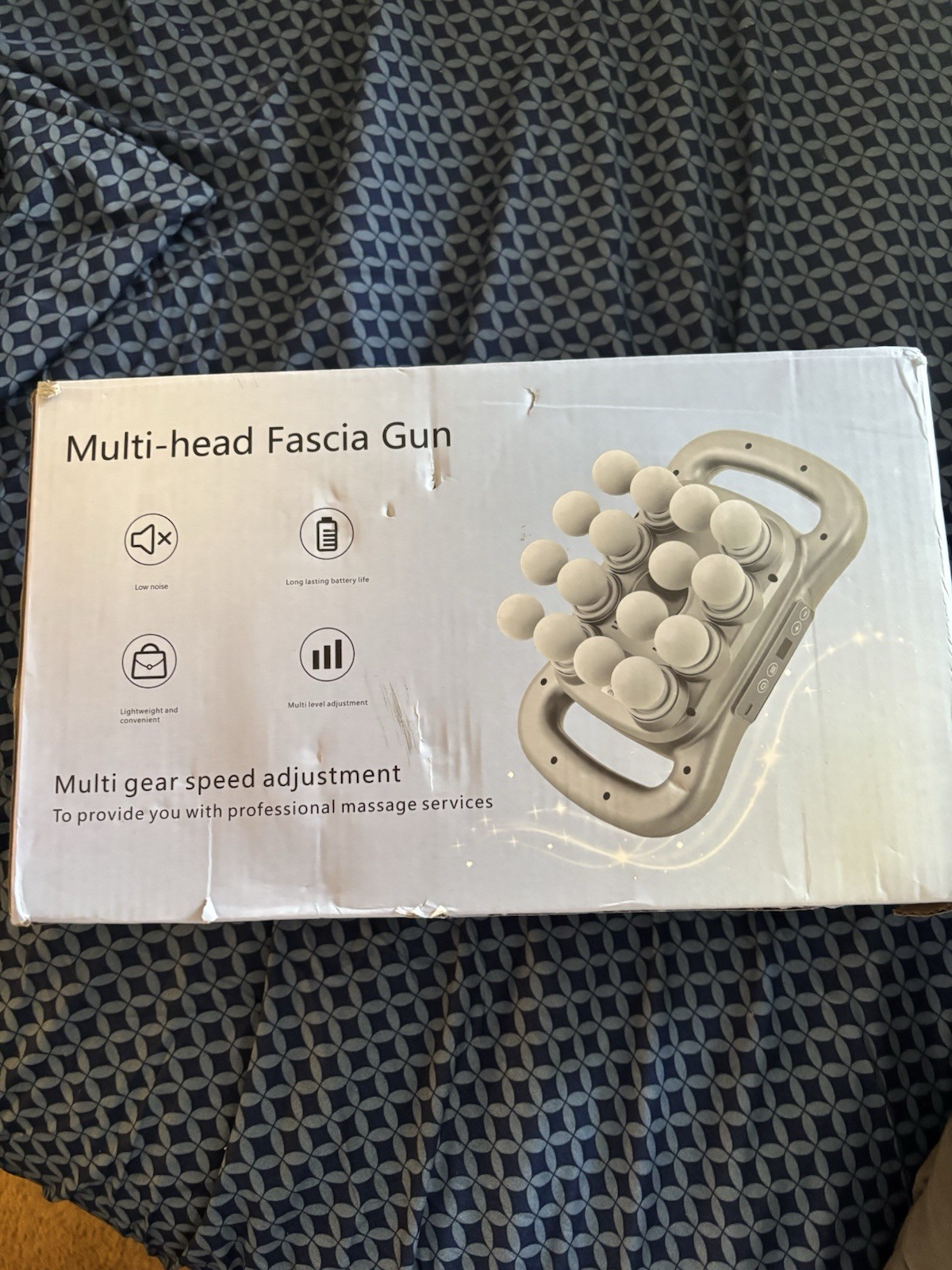 GAXEZO 16 Head Massage Gun Set, Deep Tissue Percussion Massager, 2600mAh Elec…