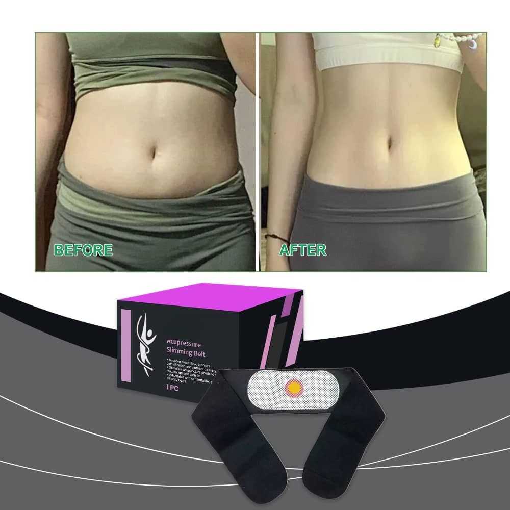 Fat Burner Acupressure Massager Slim Belly Weight Loss Belt Heating Pad Relief