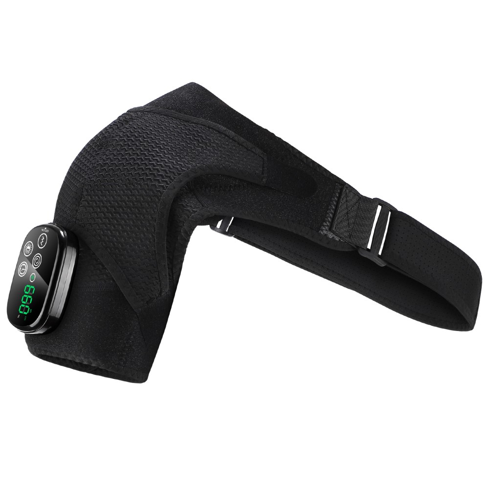 2 IN 1 660nm & 850nm Red Light Therapy Shoulder Massager Vibration Pain Relief