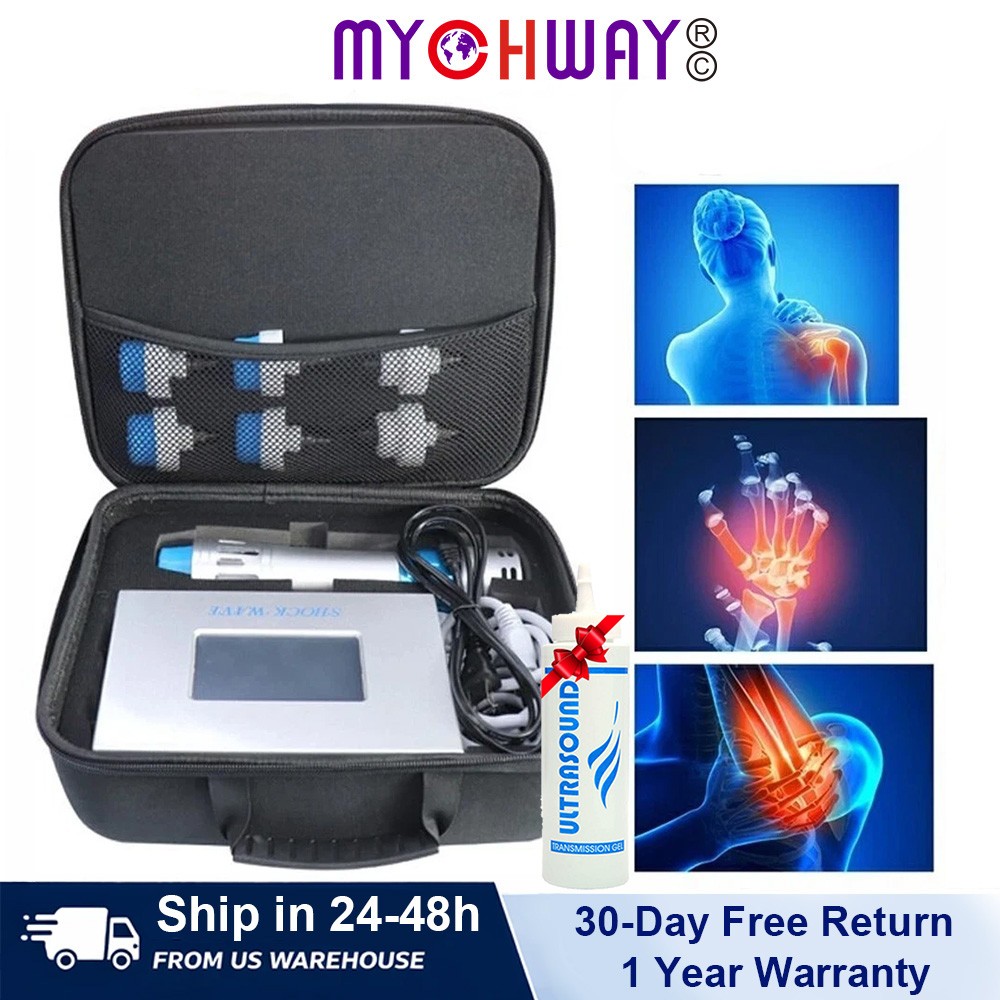 Shockwave Therapy Machine ED Treatment Muscle Massager Pain Relief With 7 Heads