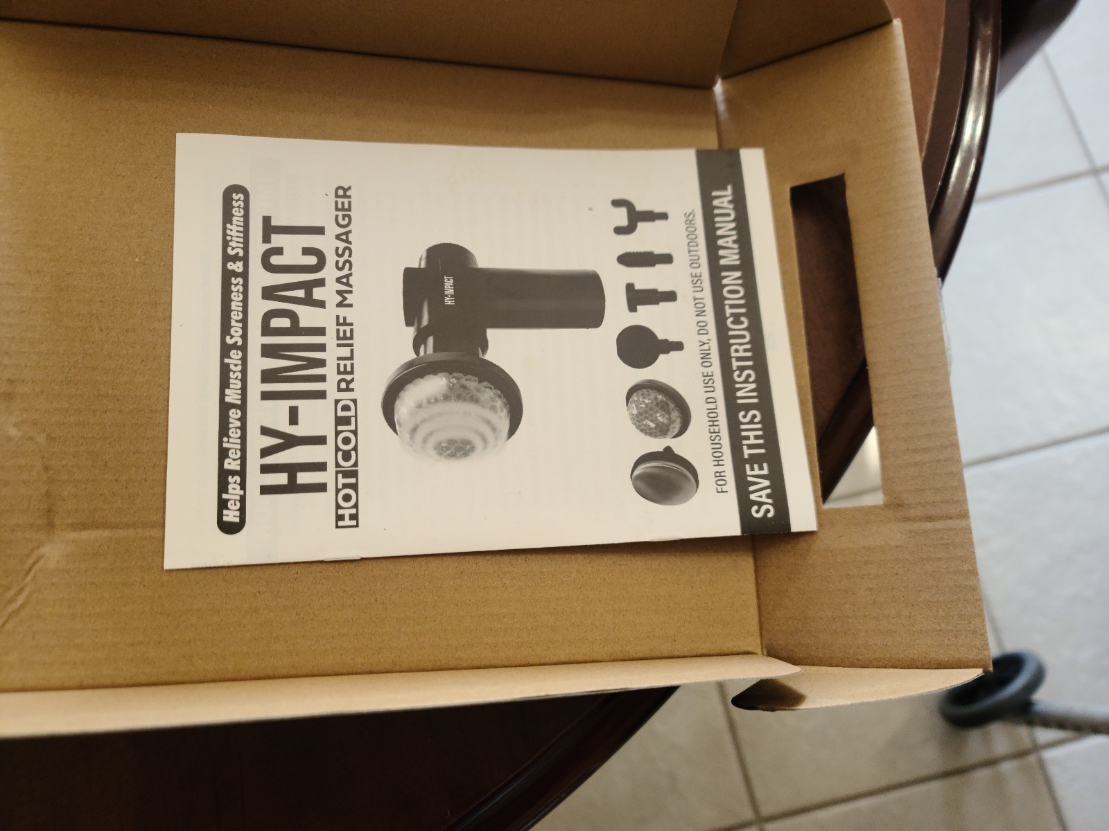 HY-IMPACT 6 Speed Hot Cold Relief Cordless Rechargeable Deep Tissue Massager