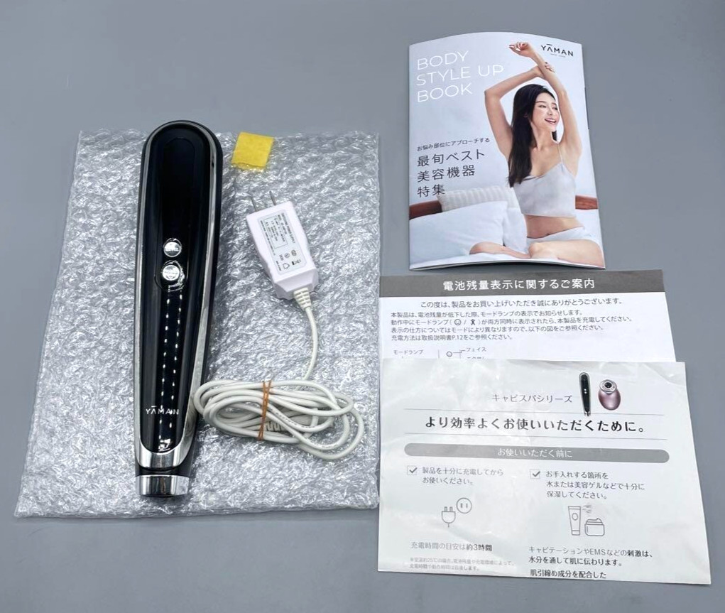 YA-MAN HDS-100 CAVISPA 360 Black Beauty Facial Device Skin Care Japan Tested