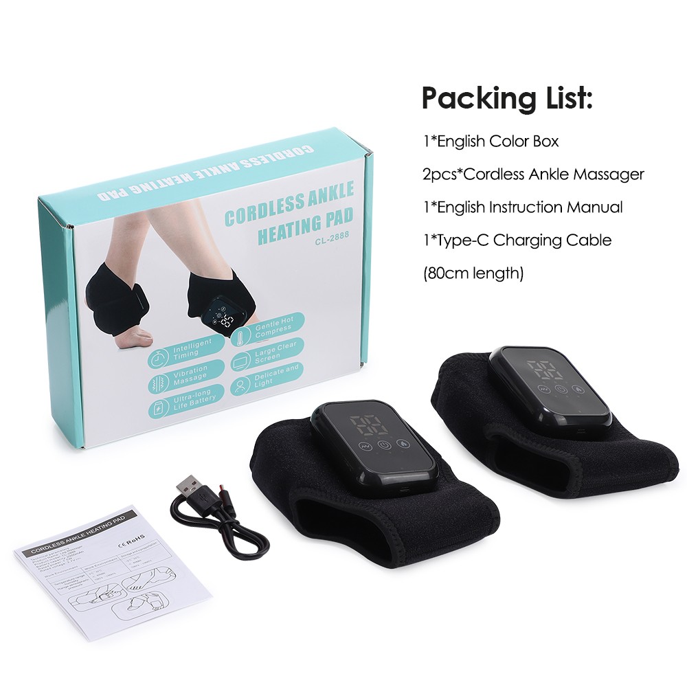 2PCS Foot Renew Massager for Neuropathy, 3-in-1 Cordless Foot and Ankle Massager