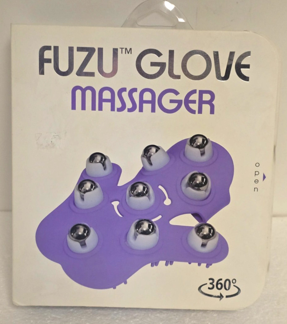 FUZU 9 Ball Roller GLOVE MASSAGER (Purple) by DeeVa 360*