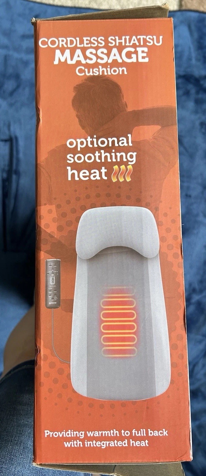 COMFIER Cordless Shiatsu Massage Cushion CF-2311B