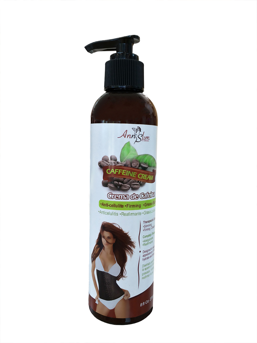 ANN SLIM BEST CAFFEINE CREAM FAT BURNER CREAM IN LOCATED AREAS 8 FL. OZ