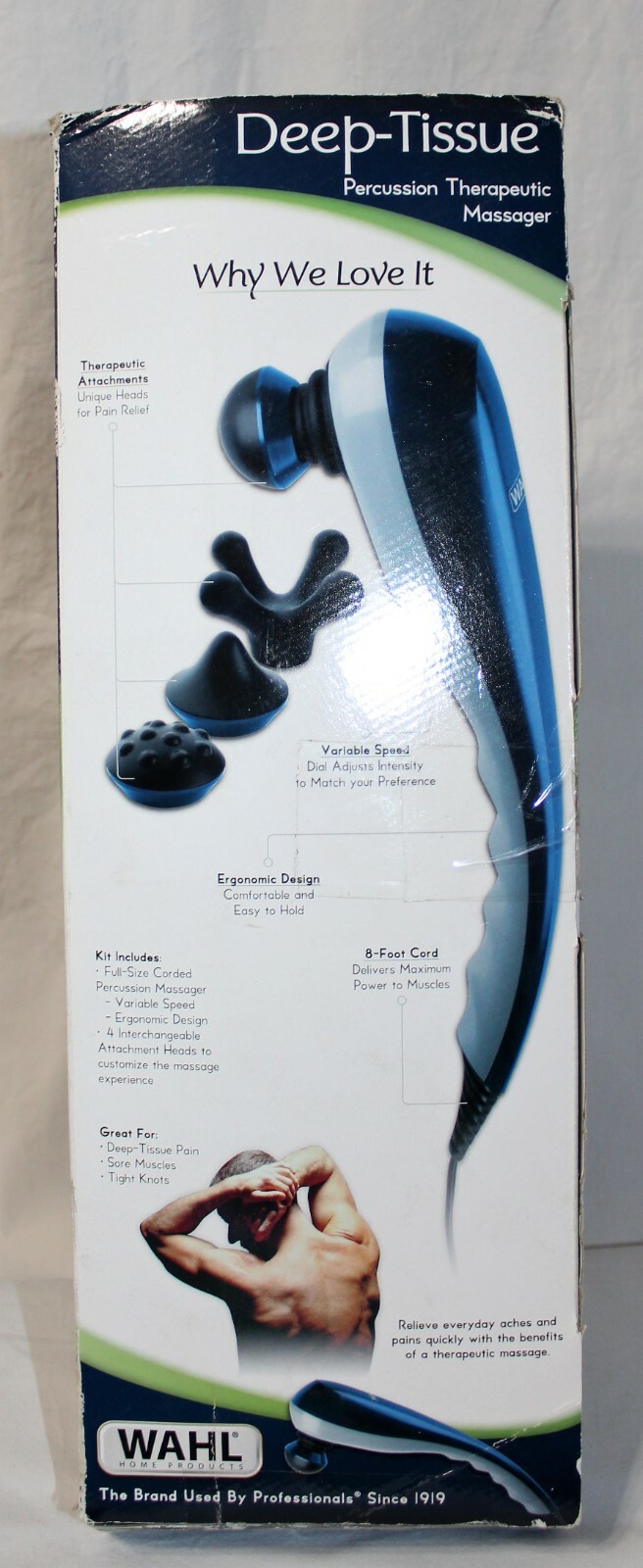 WAHL Deep Tissue Percussion Therapeutic Massager Model 4290-300