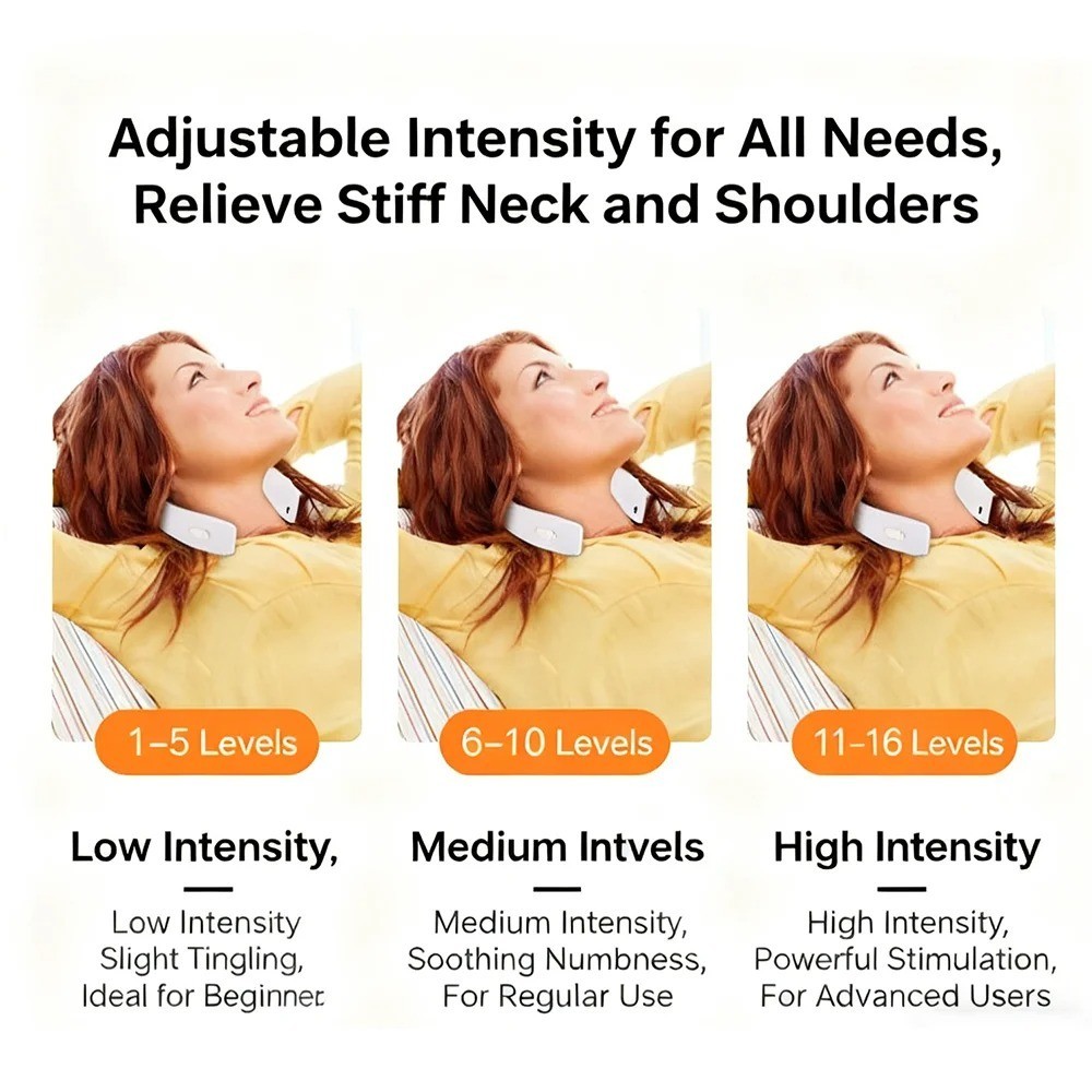 Neck Massager Portable Cervical Spine Shoulder Massager Neck Pain Relief Tool US