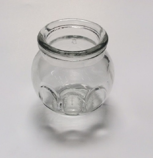 Glass Fire Cupping Cups with Finger Grips Imprinted Sold in Sets of 15 & 24