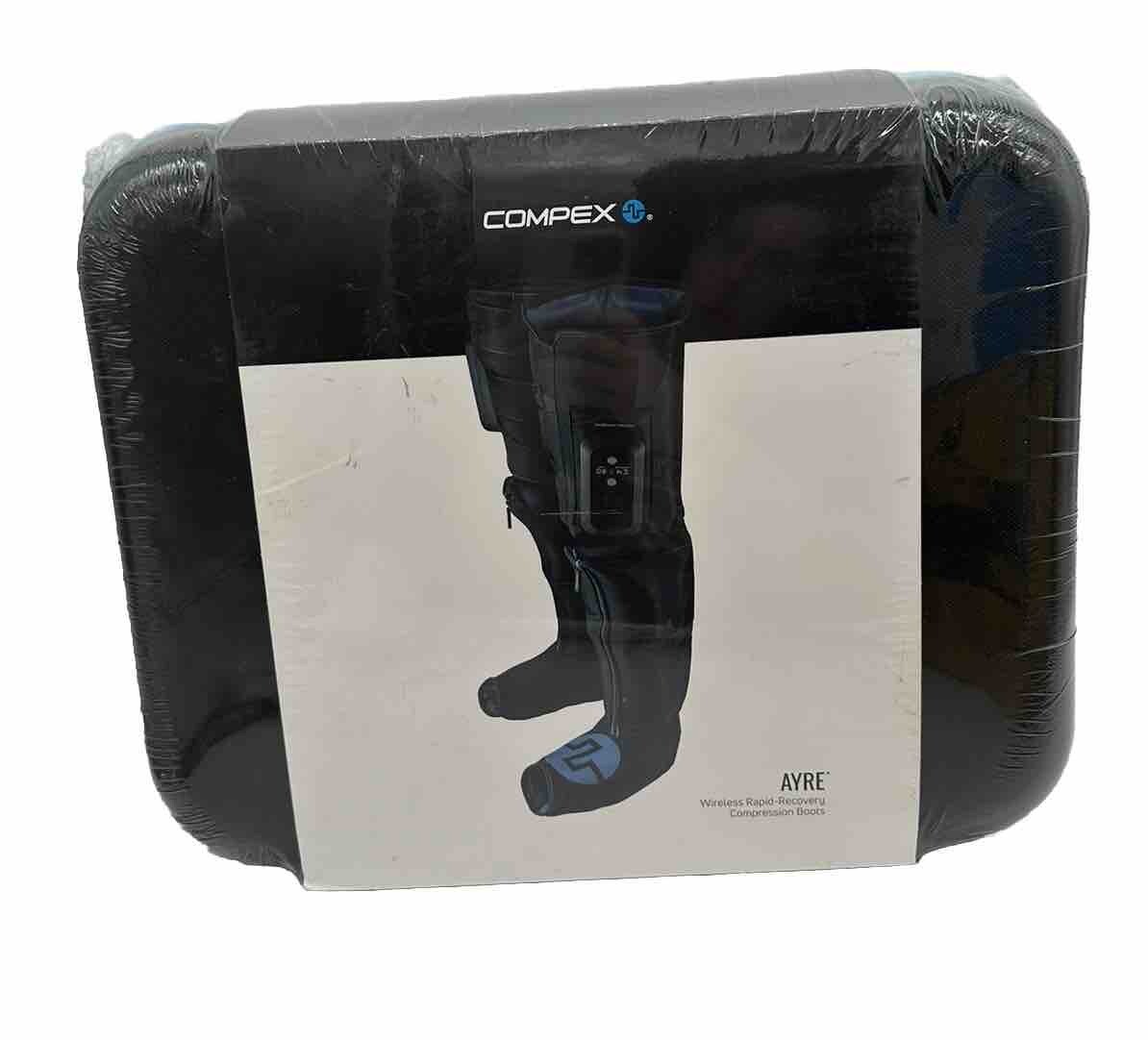 Compex AYRE Wireless Rapid-Recovery Compression Boots Black Sealed Package S/M