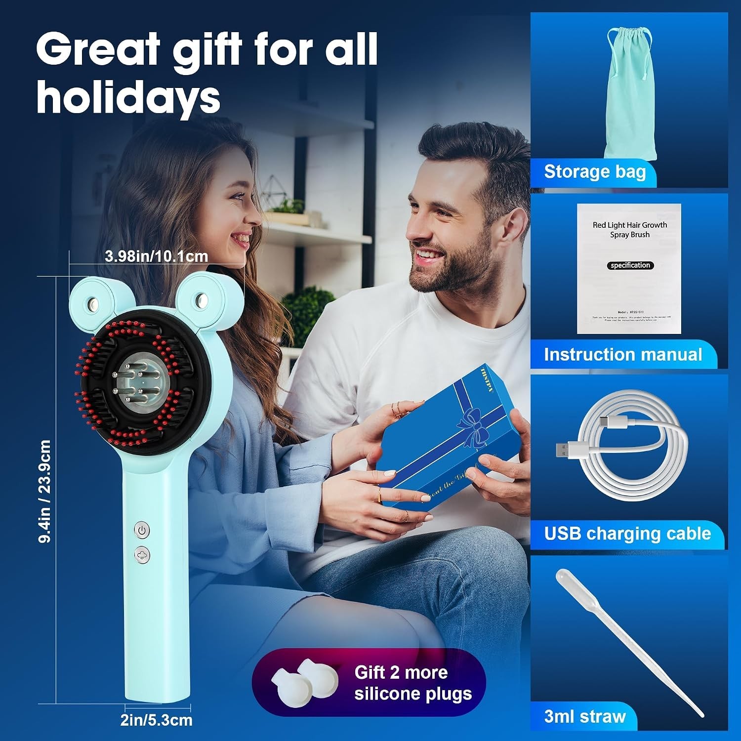 Portable Electric Scalp Massager & Hair Oil Applicator – Enhance Hair Wellness
