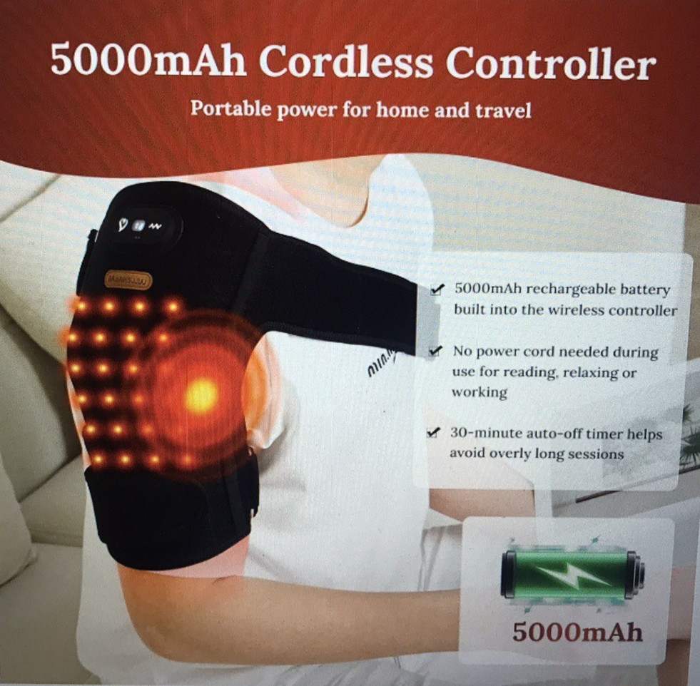 Marris JJW Red Light Therapy Knee, Elbow, Shoulder Massage w/ Heat & Vibration