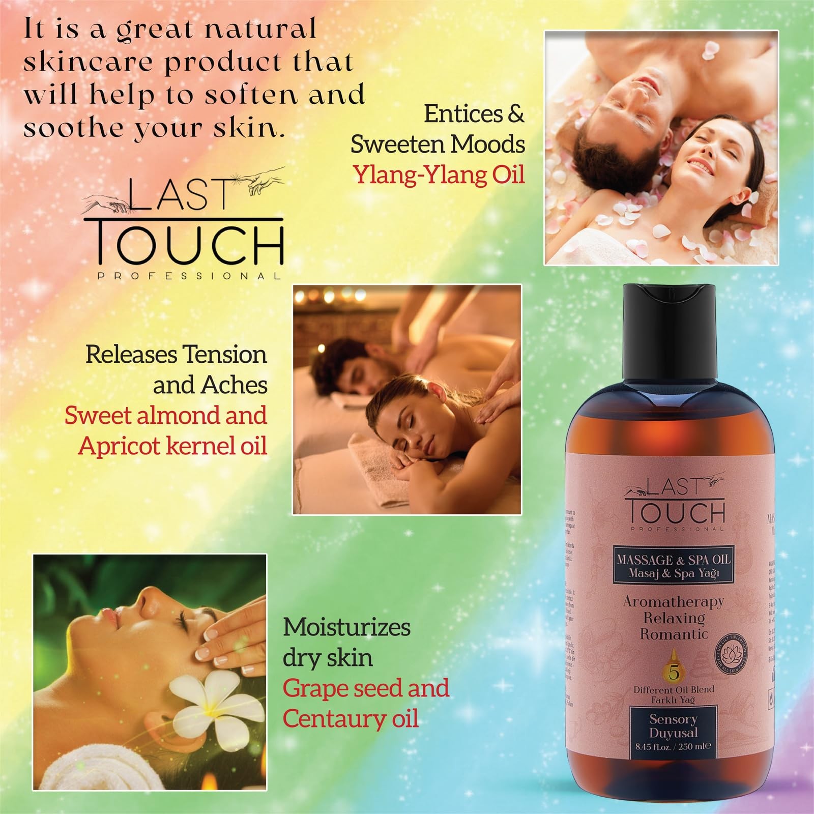Sensual Massage Oil for Couples Sexual – Massage Oils for Date Night – Massag…
