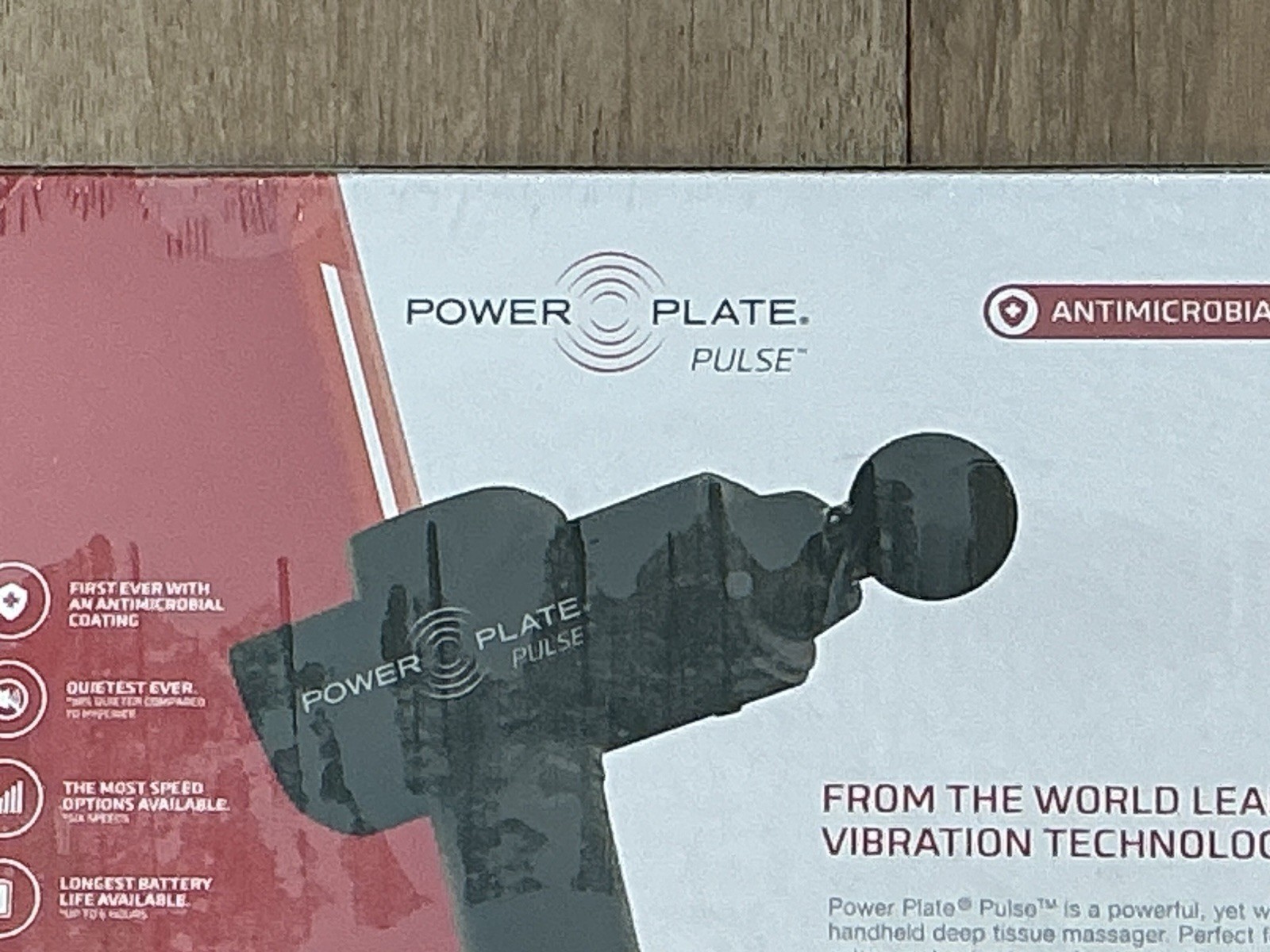 POWER PLATE PULSE Deep Tissue Massager w/Six Attachments & Case. NEW. Sealed.