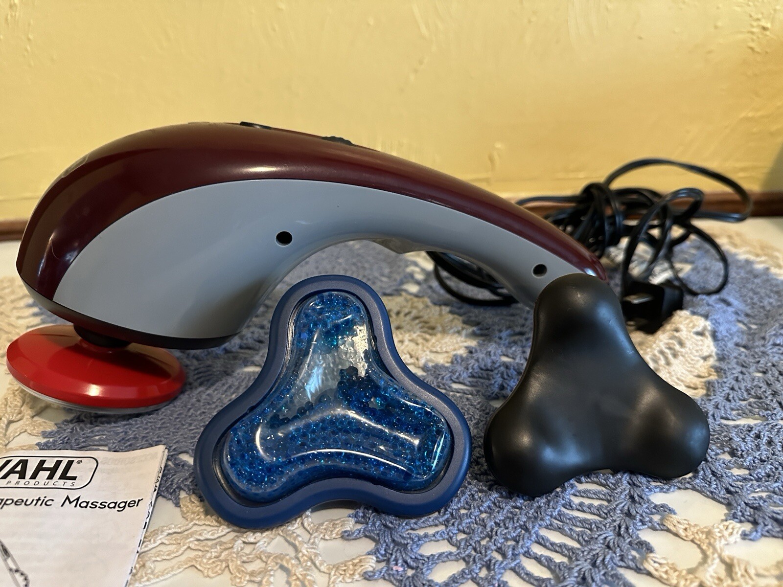 Wahl Heat Therapy Therapeutic Massager Deluxe with 3 Attachments Model #4295