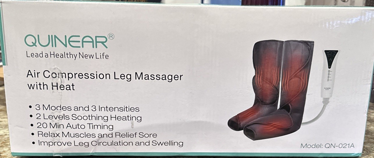 QUINEAR QN-021A Air Compression Leg Massager with Heat