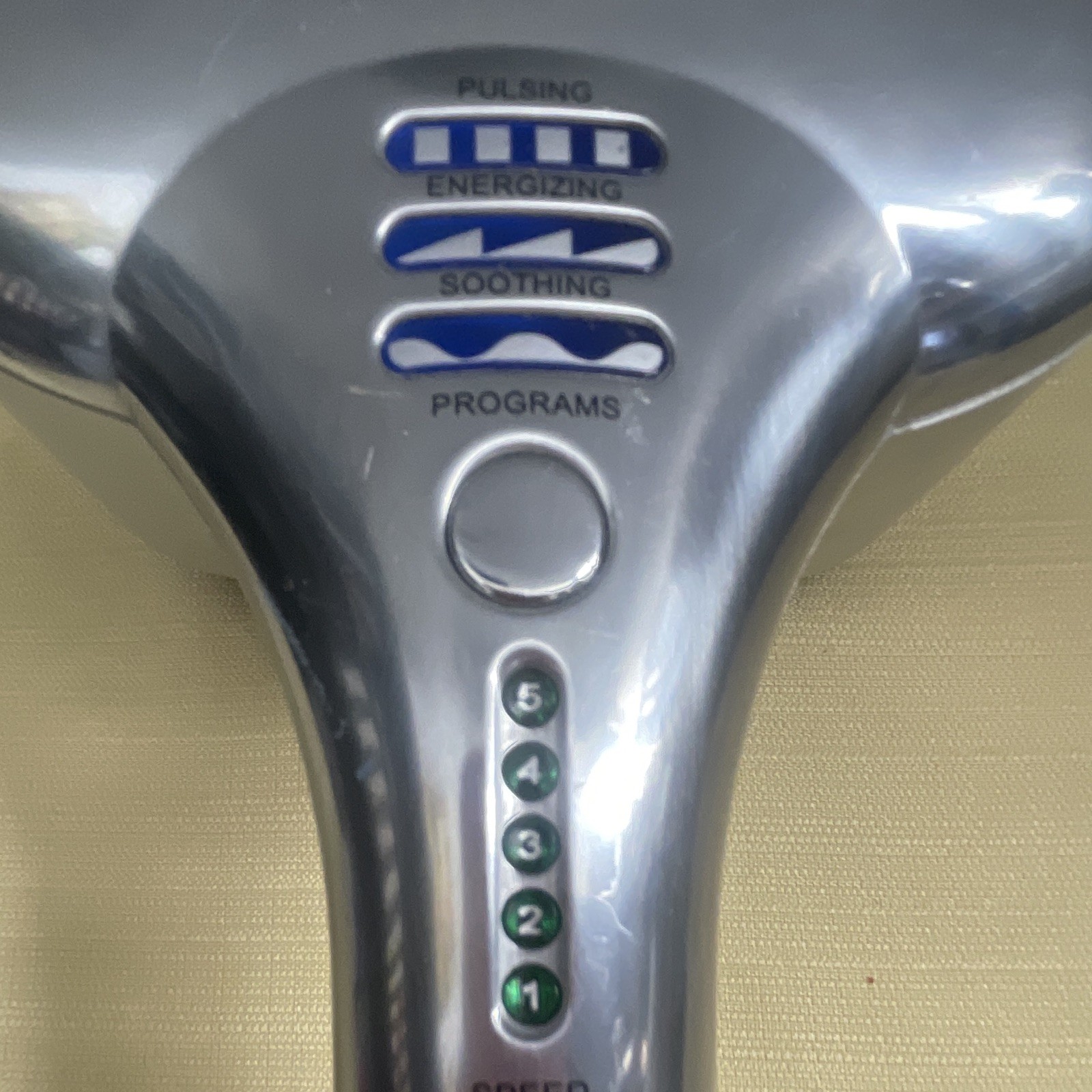 Brookstone Max 2 Corded Dual-Head Multispeed Vibrating Massager Silver/Black