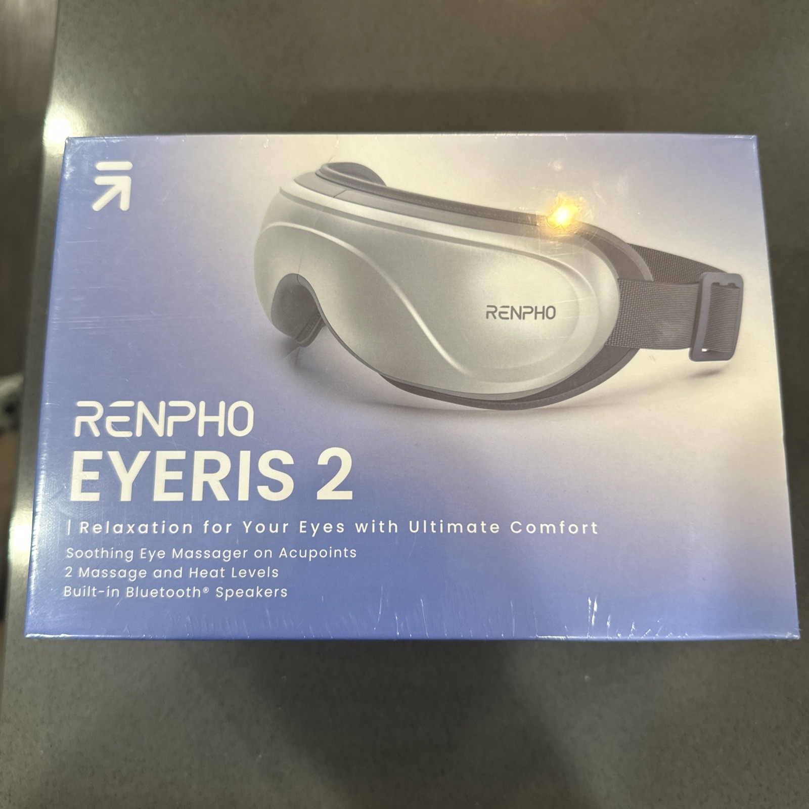 RENPHO Eyeris 2 Eye Massager Heated Eye Mask for Migraines Relief New Sealed