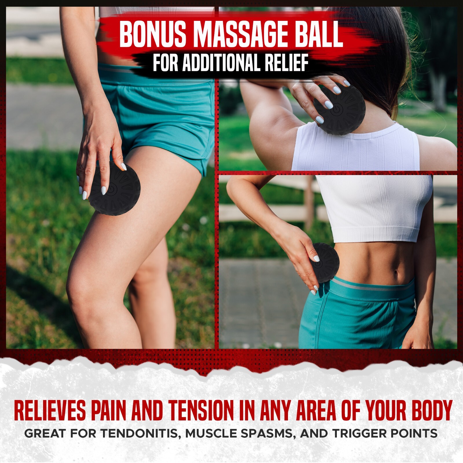 Z Monther Massage Gun Deep Tissue Percussion Body Relief, Vibrating Massage Ball