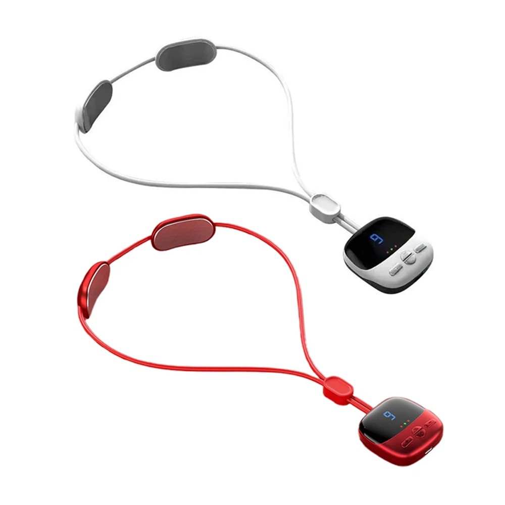 Cordless Neck Massager 3 Gear Micro Current Heat Therapy Spine Relaxer Portable