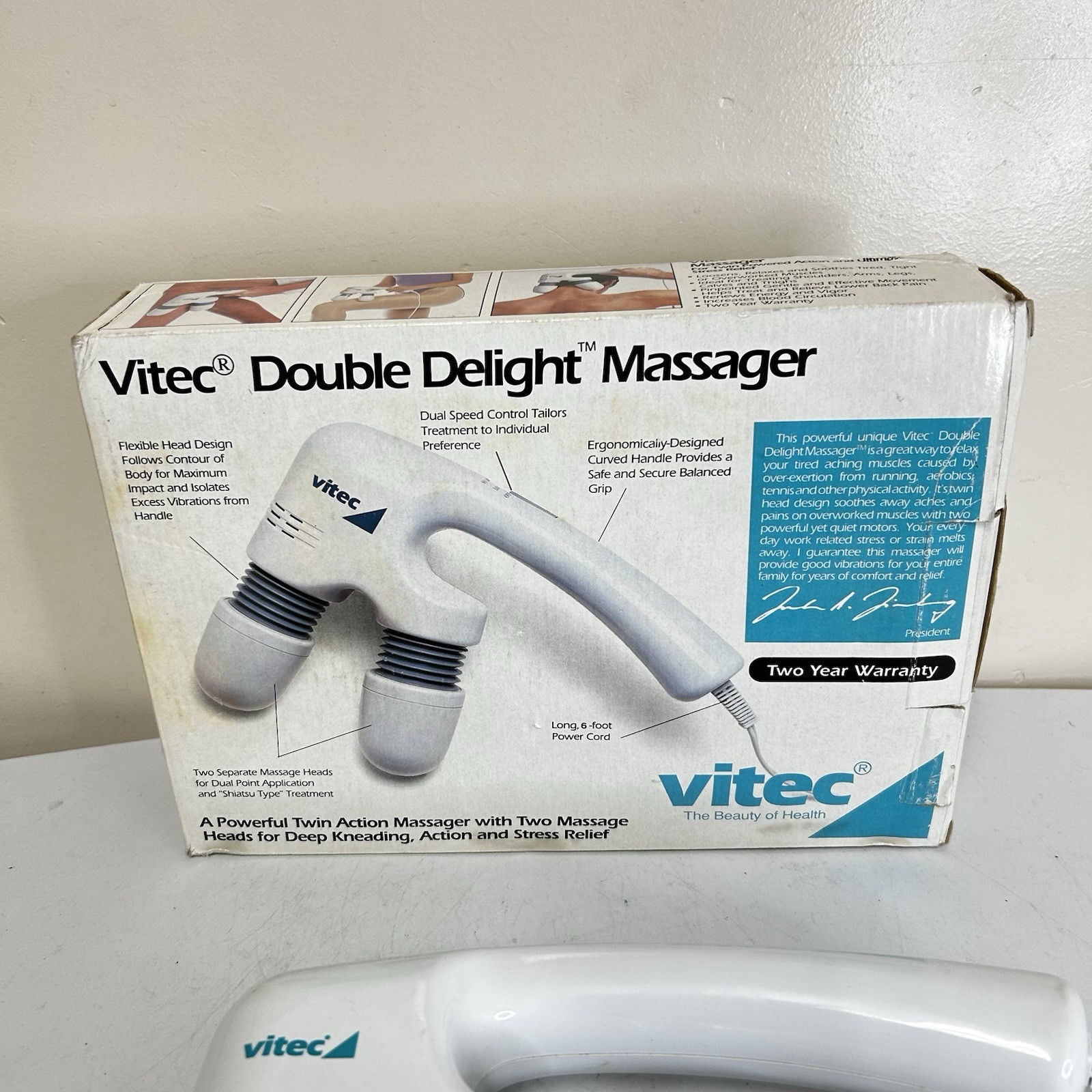 Vtg Vitec Double Delight Massager Double Action 46455