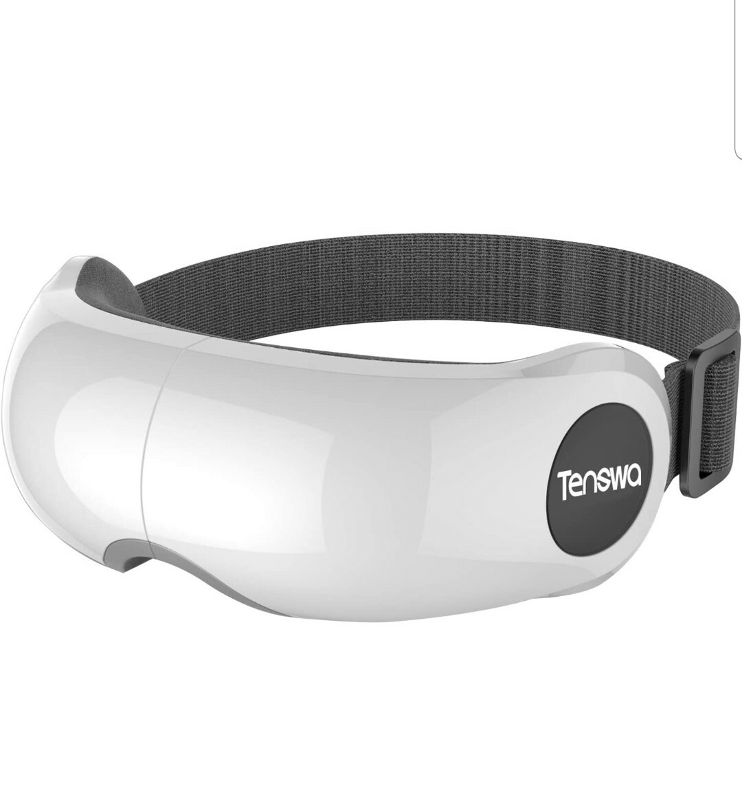 Tenswa Eye Massager with Heat and Vibration, Air Compression Eye Massager…