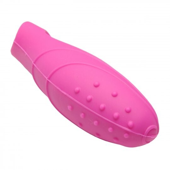 2 Silicone Finger Massagers Vibrating Pink Wireless Cordless Personal Compact Se