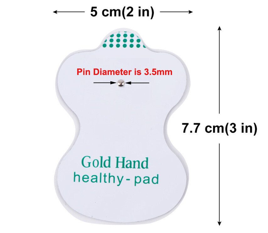 10/20/50pcs Snap On Replacement Electrode Pads For Pulse Therapy Massager & Unit