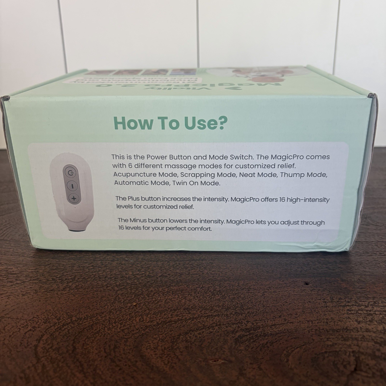 Vitality Magic Pro 2.0 EMS Heat Therapy 6 Mode Massage 16 Levels New Open Box