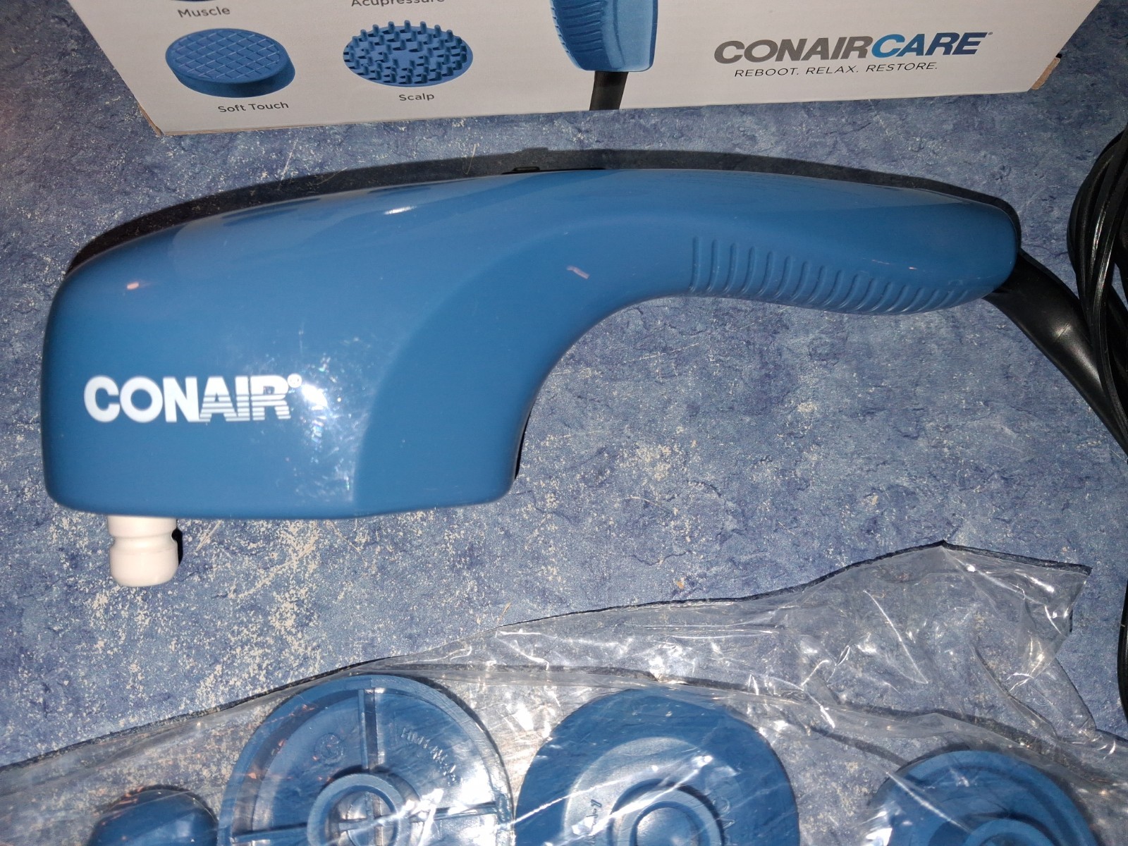 Massager Conaircare Touch ‘N Tone Acupressure Muscle Soft Touch 4 Attachments