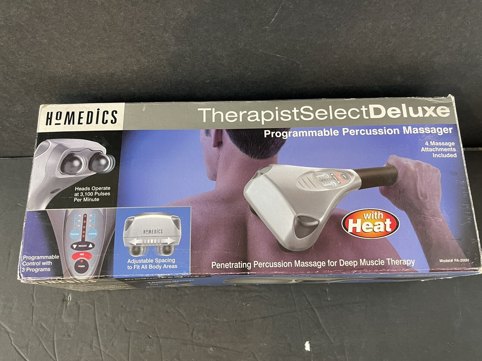 Homedics Therapist Select Deluxe Programmable Percussion Massager Heat PA-350H