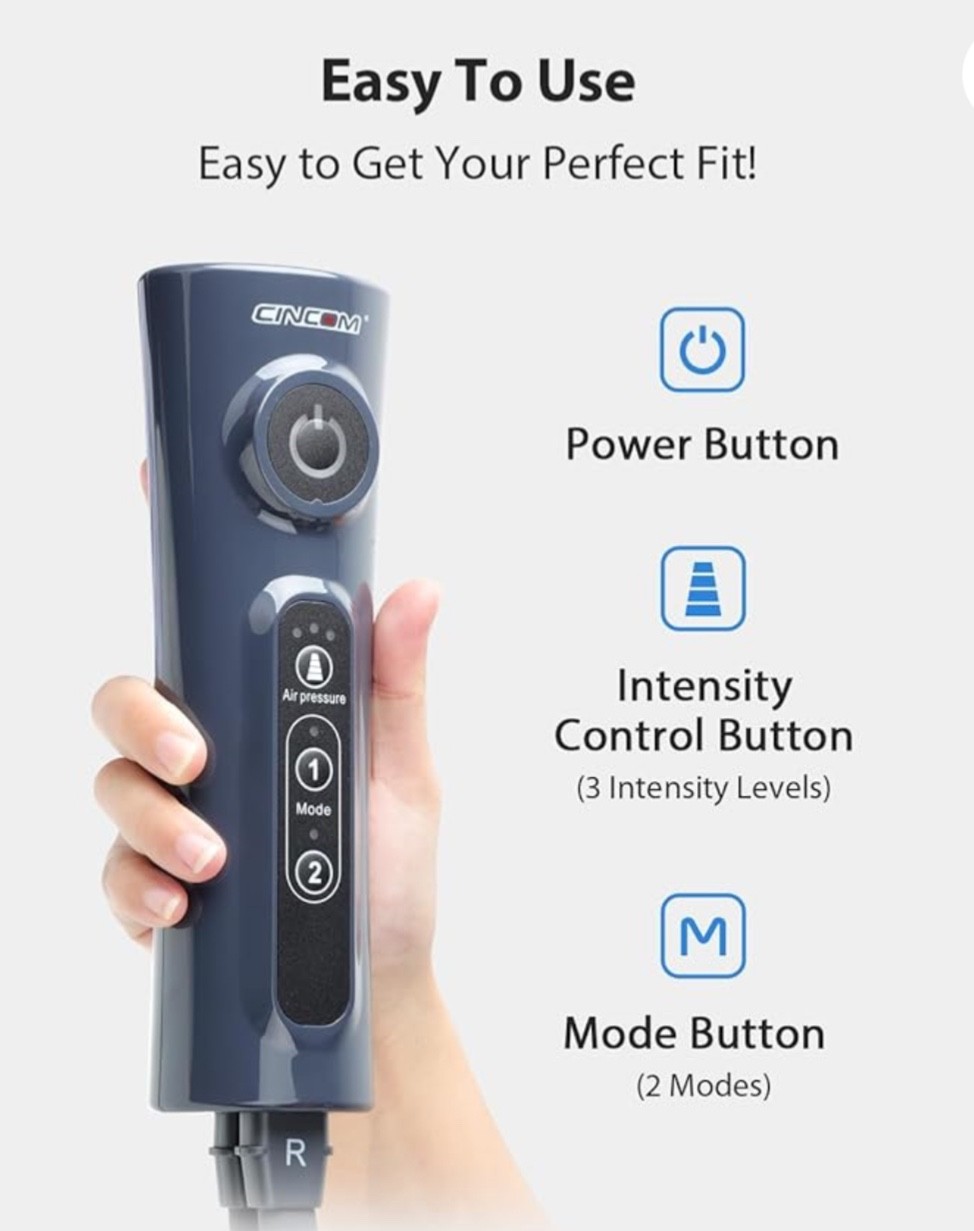 Cincom CM-010A Circulation Air Calf Compression Muscle Relaxation Leg Massager