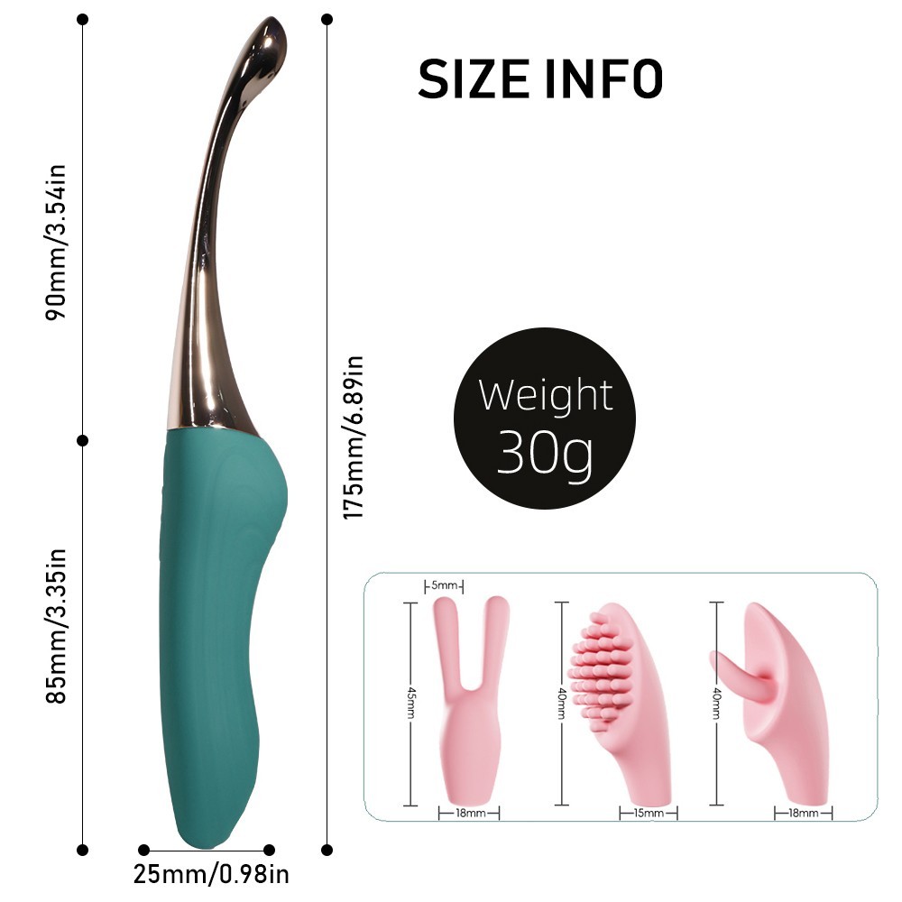 Women Mini Powerful Bullet Shape 10 Speed Vibrating Neck Body Massage Personal
