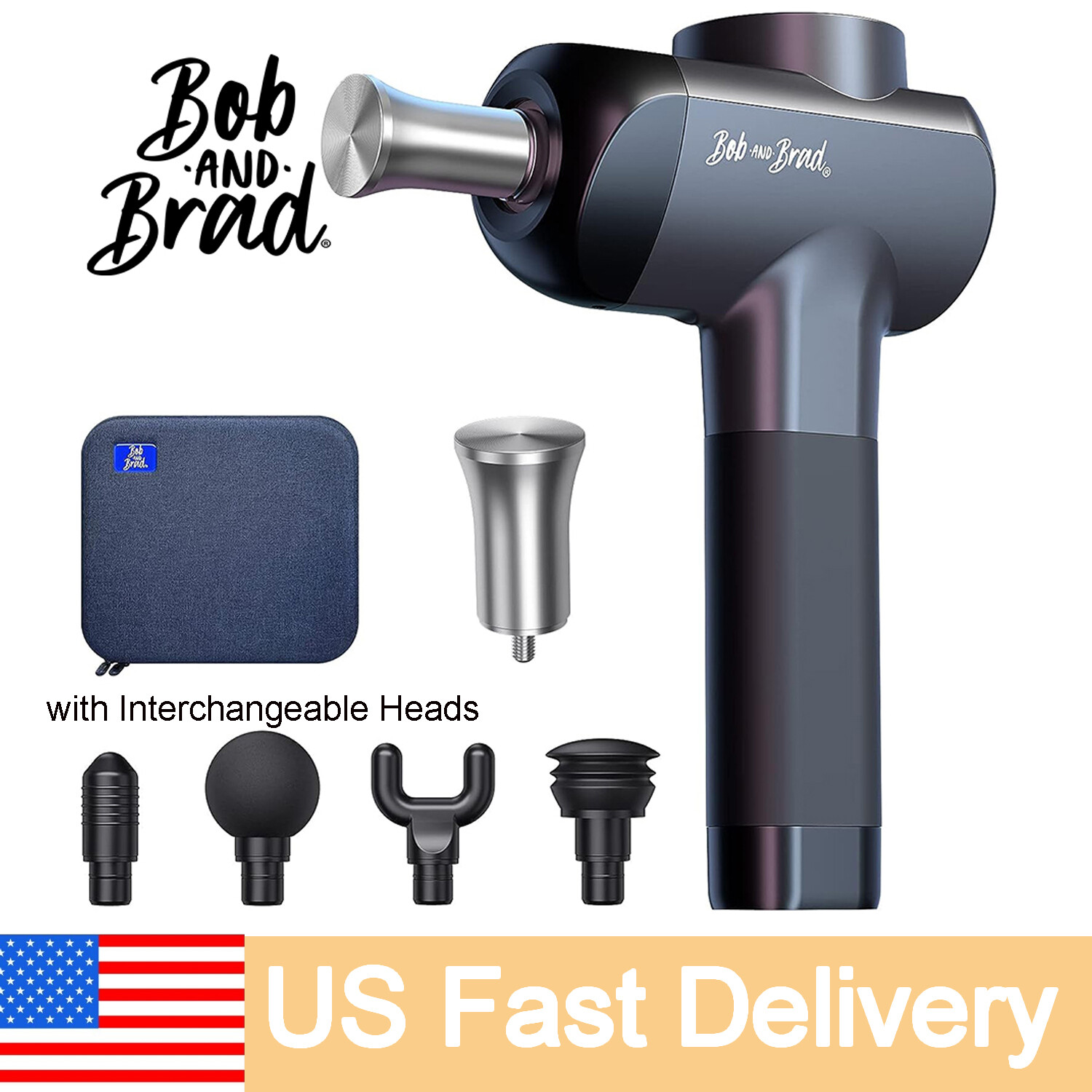 X6 Pro Massage Gun Deep Tissue Percussion with Metal Head for Pain Relief