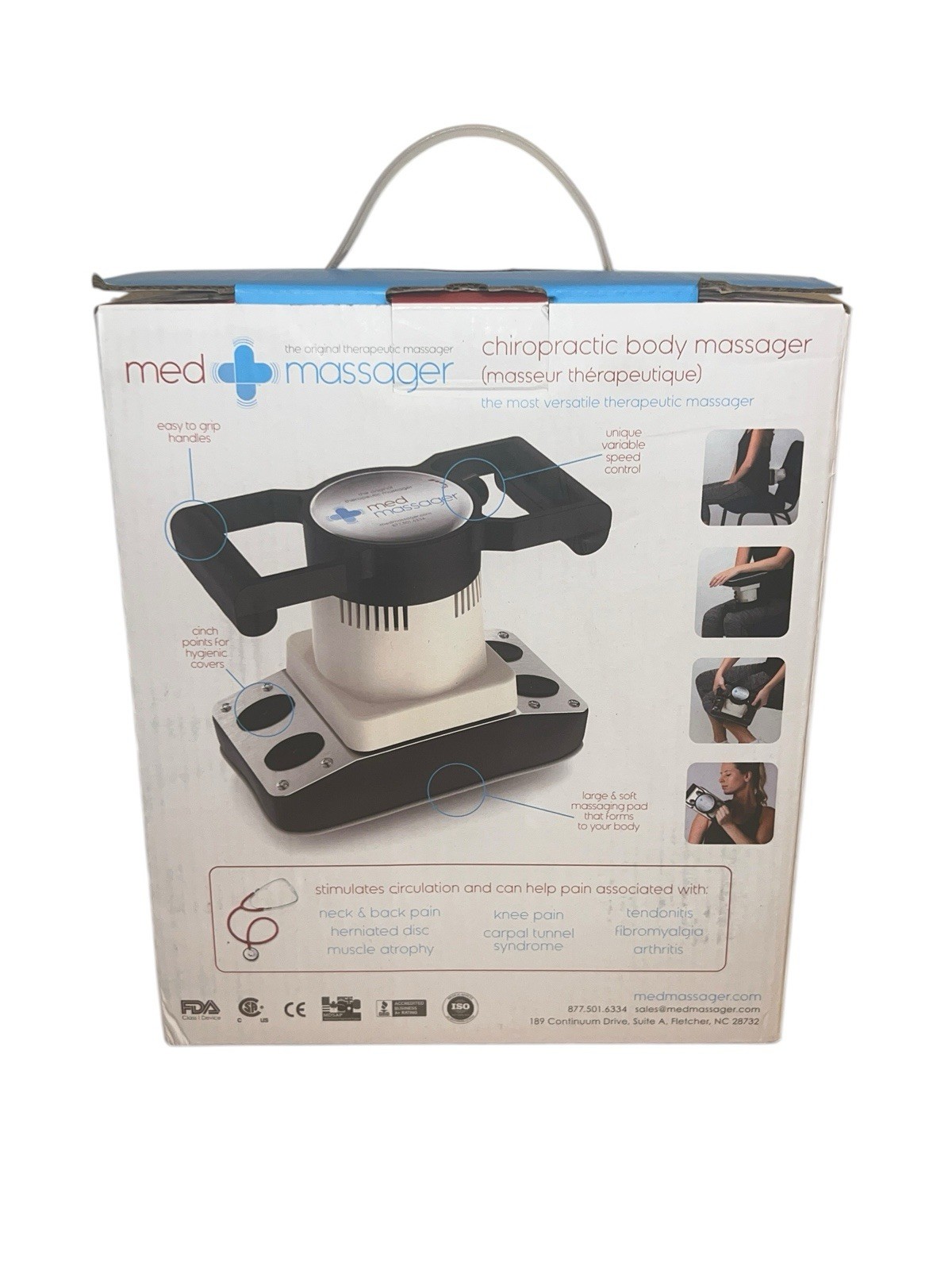 MedMassager Body Deep Tissue Therapy Chiropractic Massager Variable Speed NEW