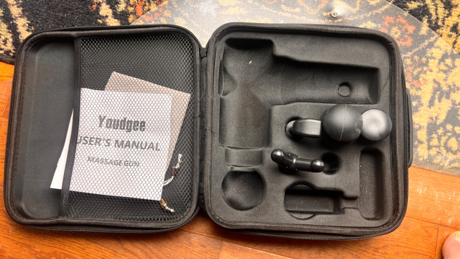 Youdgee M15 Massage Gun CASE and 4 Attachments only