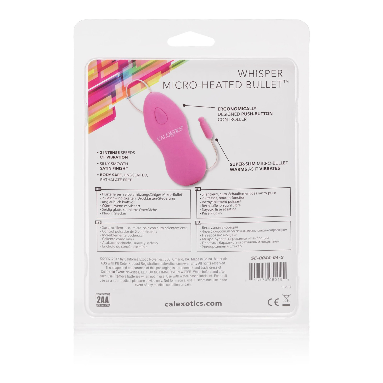 Whisper Micro Heated Bullet – Pink
