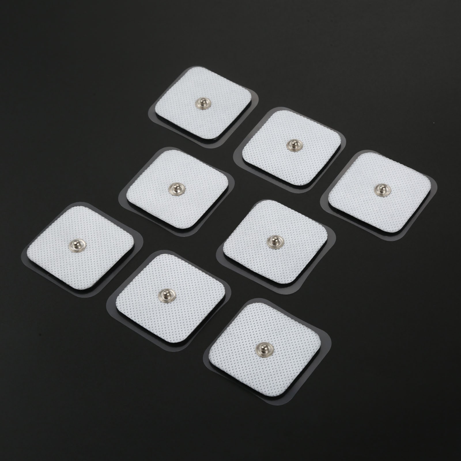 20Pcs Snap On Replacement Electrode Tens Pads 4x4cm For Physiotherapy Massagers