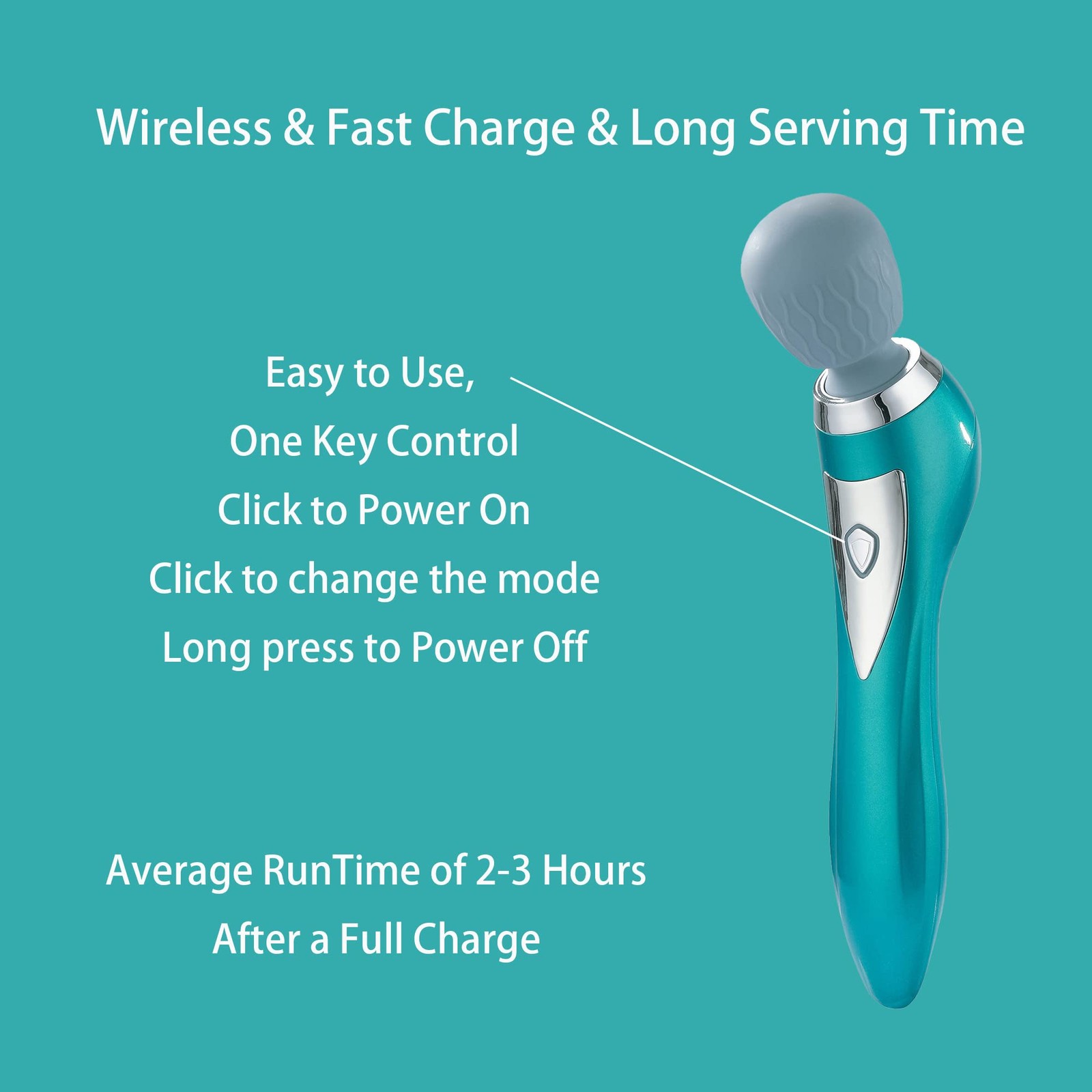 Handheld Personal Massager, Personal Tension Relief, Portable Rechargeable Body
