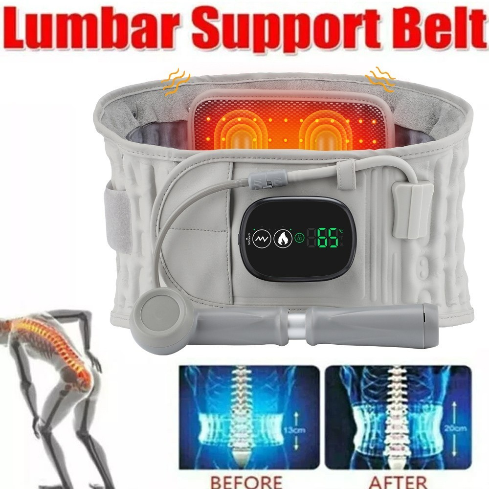 Update Heating Massage Decompression Belt Lumbar Support for Back Pain Relief