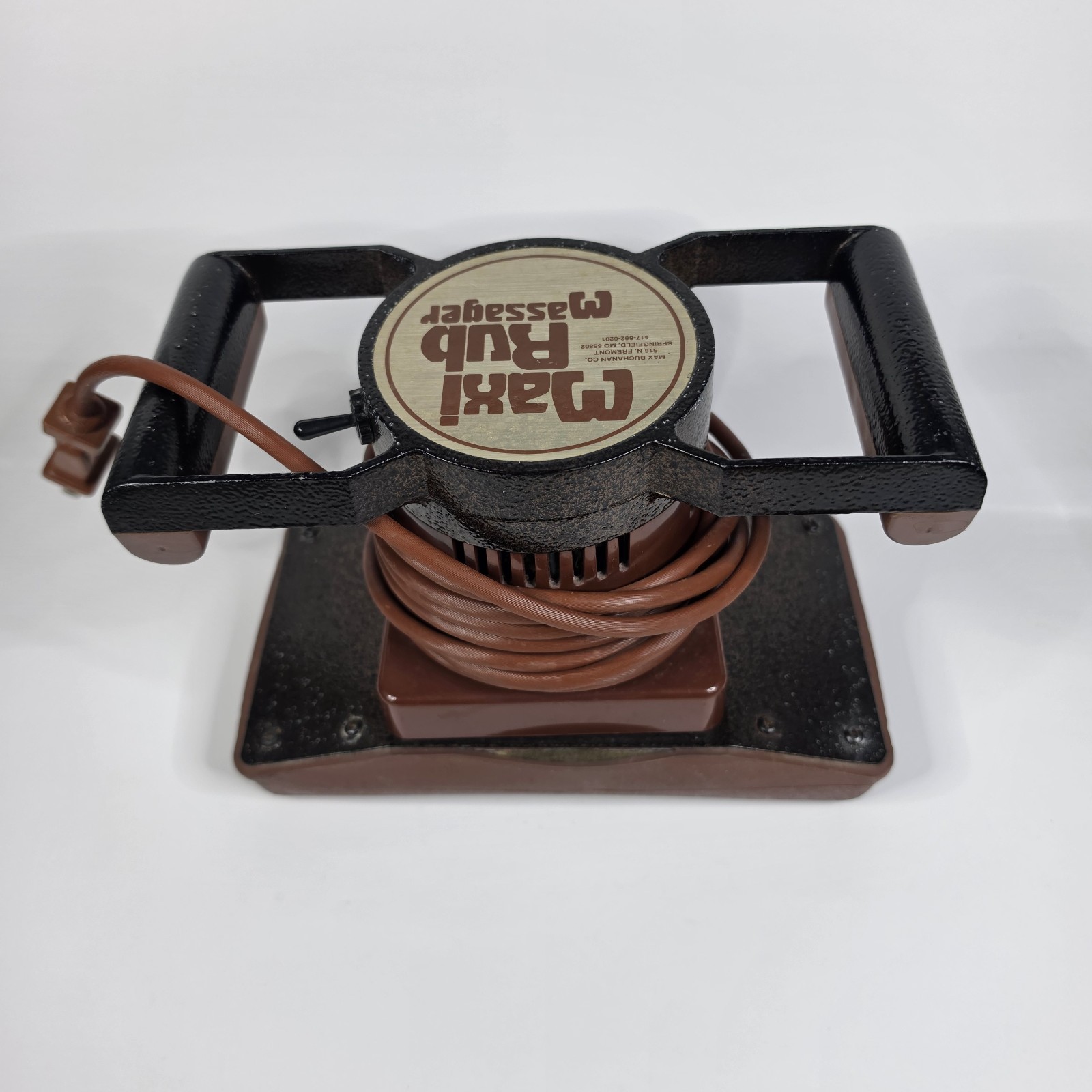 Vintage USA MADE Maxi Rub Personal Body Massager Max Buchanan Co. WORKS!