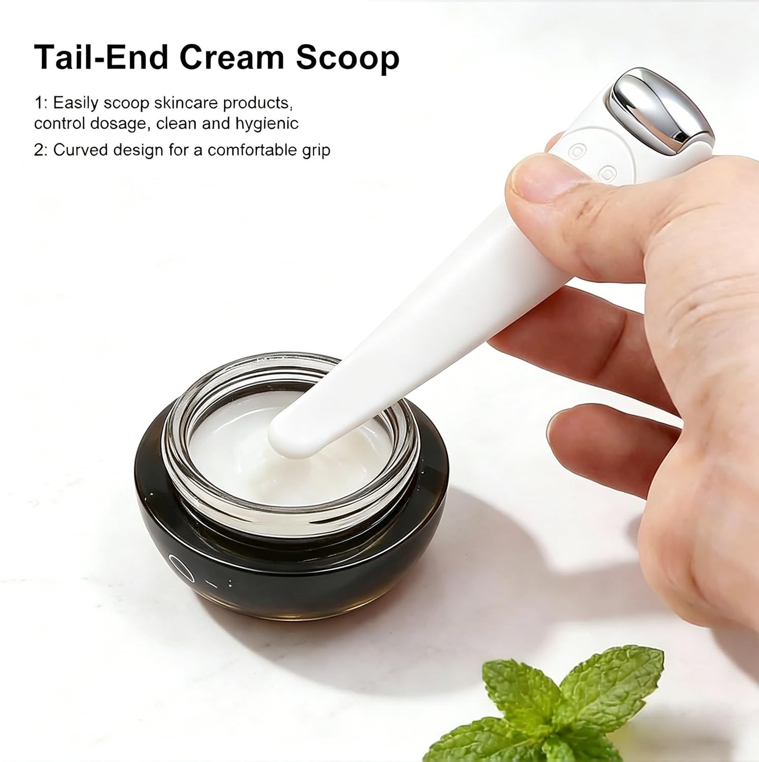 Mini Stainless Steel Ice Roller for Face & Under Eye, Travel Size Cooling Fac…