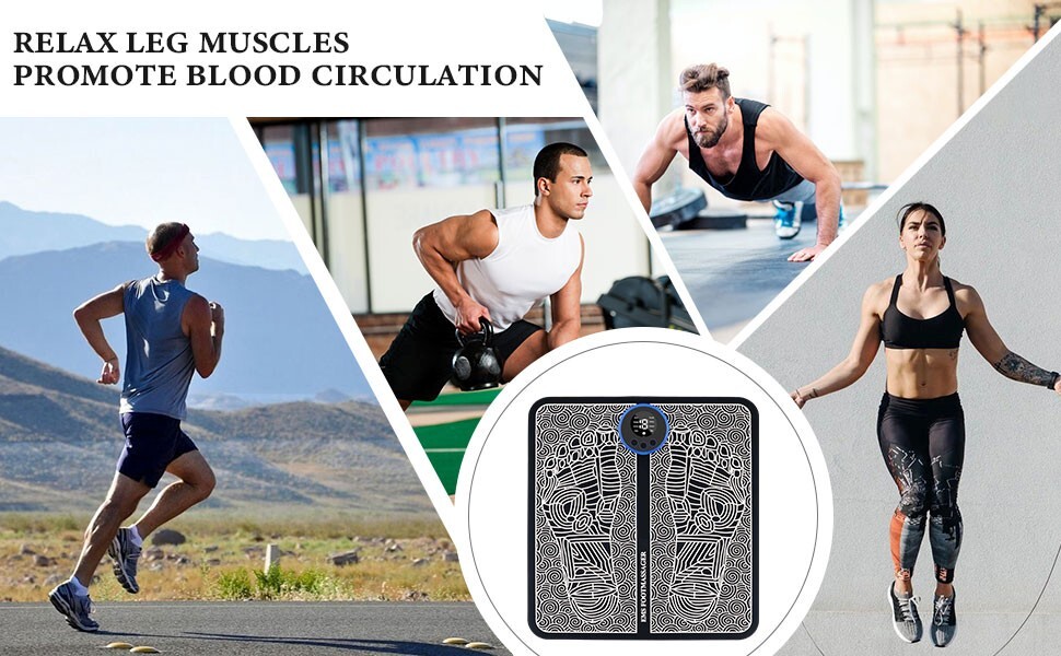 EMS Foot Massager Leg Reshaping Electric Deep Kneading Muscle Pain Relax Machine