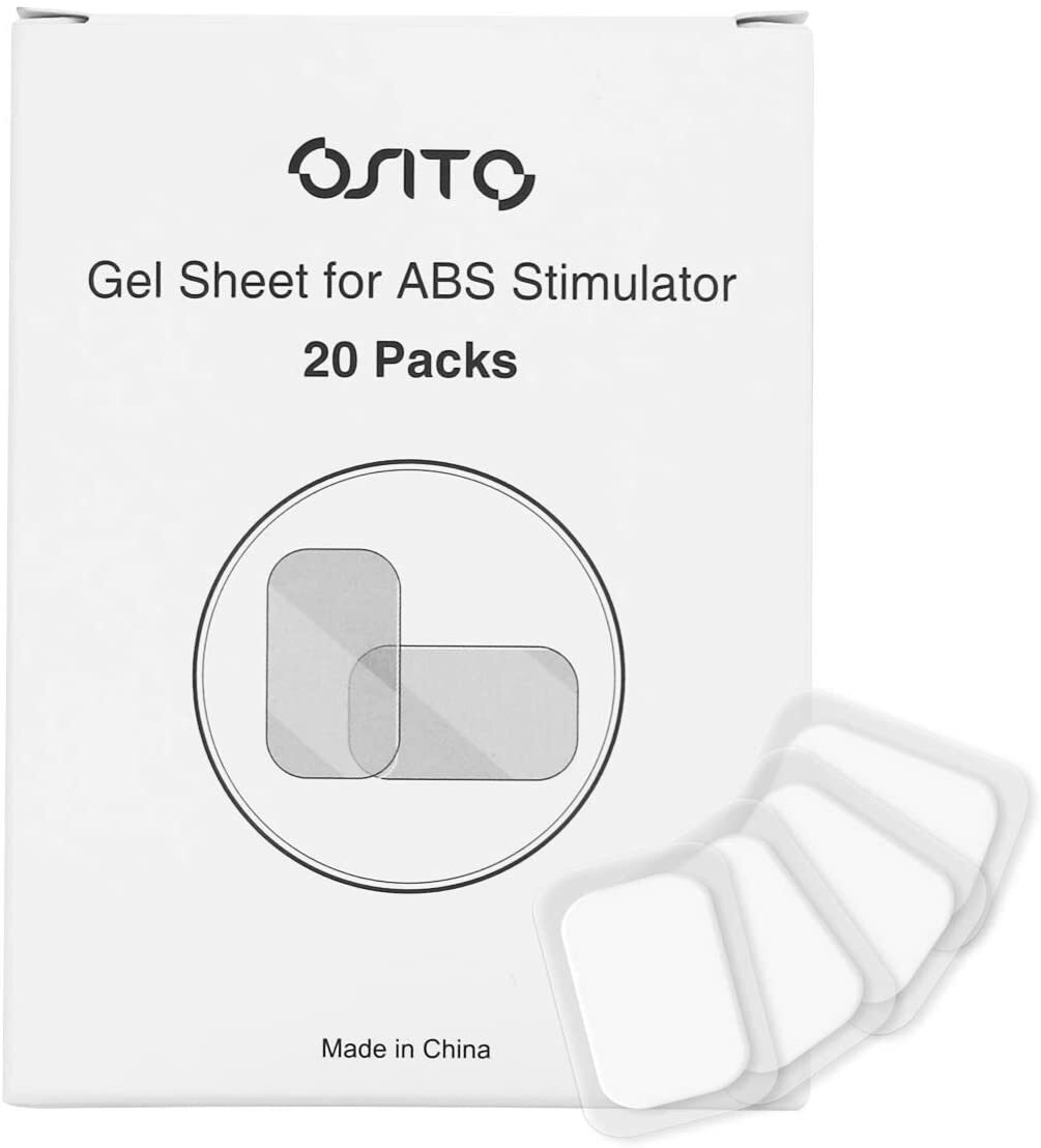 OSITO Replacement Gel Pads Gel Sheet 20Pcs for ABS Muscle Stimulator