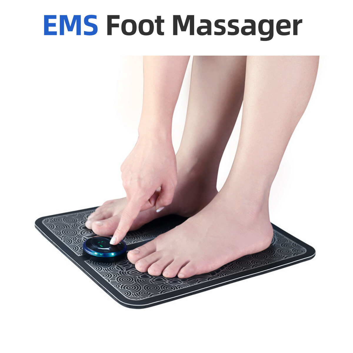 19 Level EMS Electric Foot Massager Pad Blood Circulation Muscle Stimulator Mat