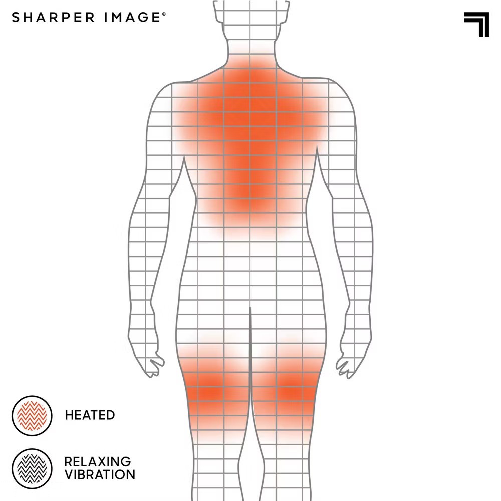 Sharper Image Heated Neck and Shoulder Massager Wrap